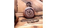 Wooden pocket watch